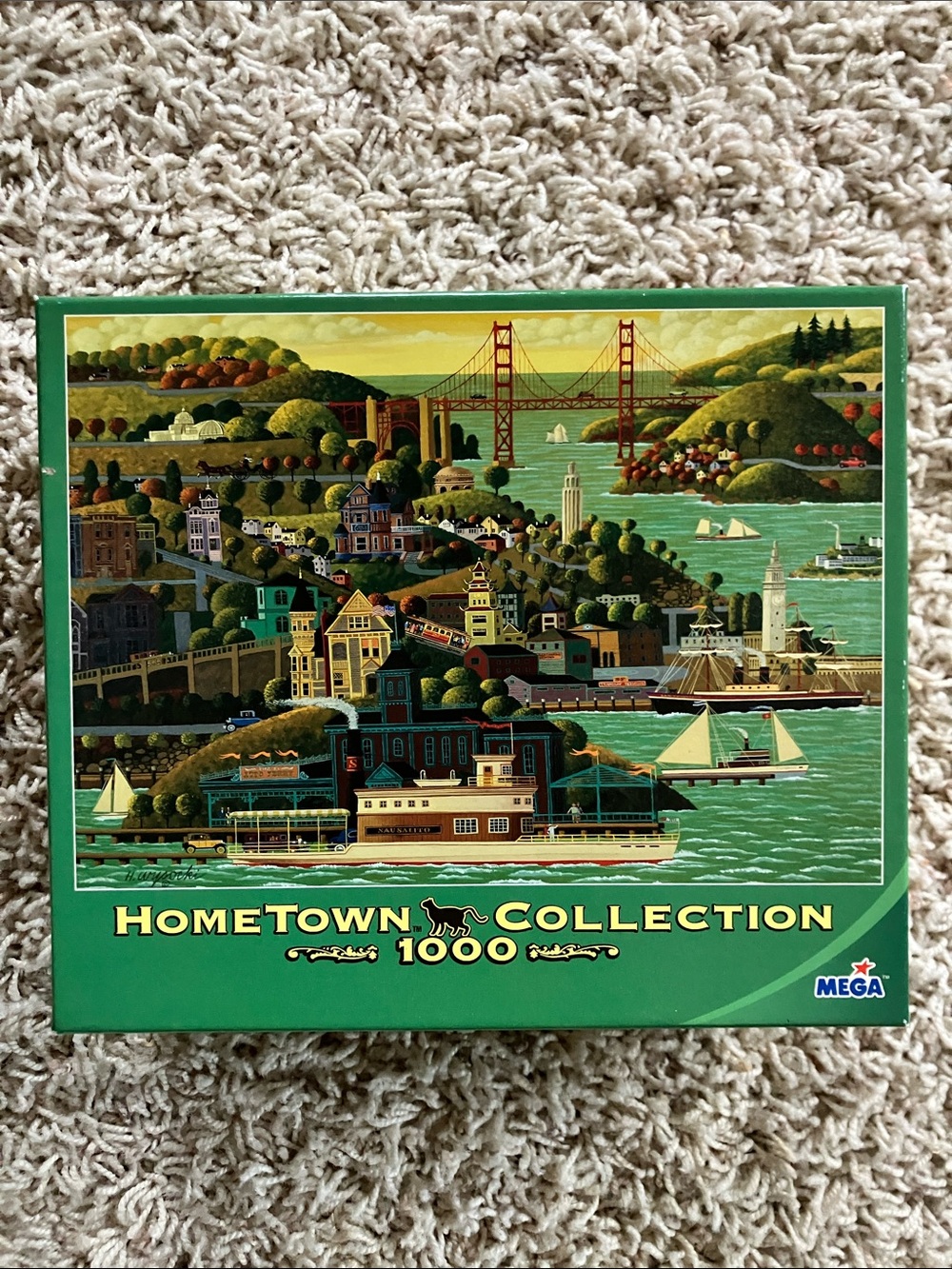 🧩Complete🧩 Hometown Collection Heronim ‘Sausalito Ferry’ 1000 piece puzzle